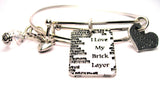 I love my brick layer bracelet, brick layer bangles, occupation bracelet, 
