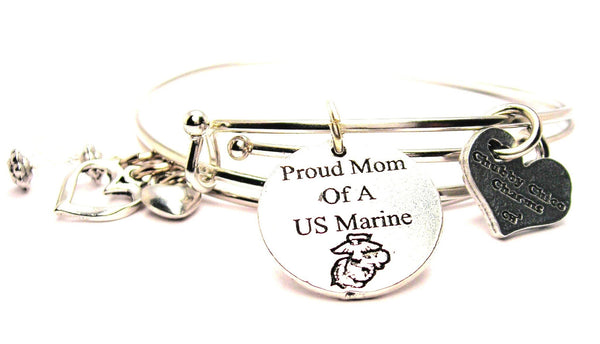 marine mom bracelet, marine mom bangles, marine mom jewelry, mom bracelet, military bracelet