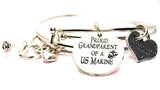 marine bracelet, marine bangle, marine jewelry, military jewelry, grandparent bracelet, grandmother bracelet