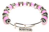 survivor bracelet, survivor jewelry, cancer survivor jewelry, cancer survivor bracelet, cancer awareness