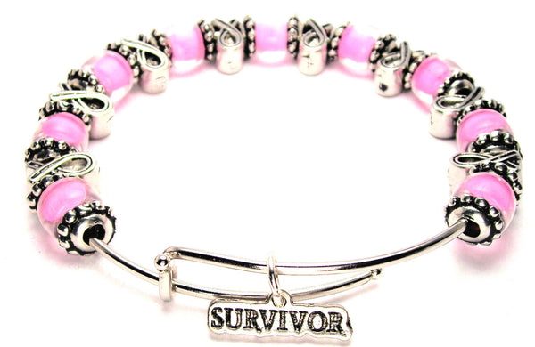 survivor bracelet, survivor jewelry, cancer survivor jewelry, cancer survivor bracelet, cancer awareness
