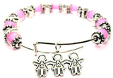 breast cancer bracelet, breast cancer bangles, breast cancer awareness, breast cancer jewelry, breast cancer pink