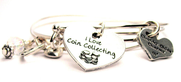coin collecting bracelet, collector jewelry, hobby bracelet