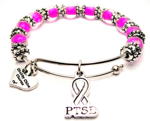 ptsd bracelet, ptsd jewelry, ptsd awareness bracelet, ptsd awareness jewelry