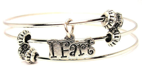 I Fart Triple Style Expandable Bangle Bracelet