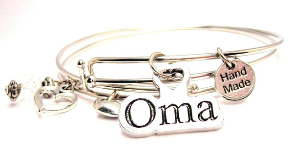 oma bracelet, grandmother bracelet, grandma bracelet, German language bracelet, grandmother jewelry