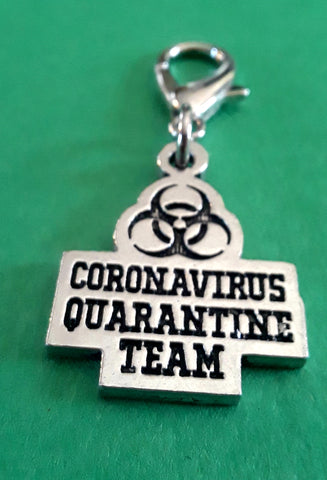 Corona Virus Quarantine Team Zipper Pull