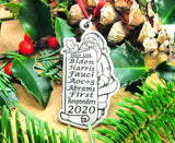 2020 Nice List Biden Harris Fauci Holiday Tree Ornament