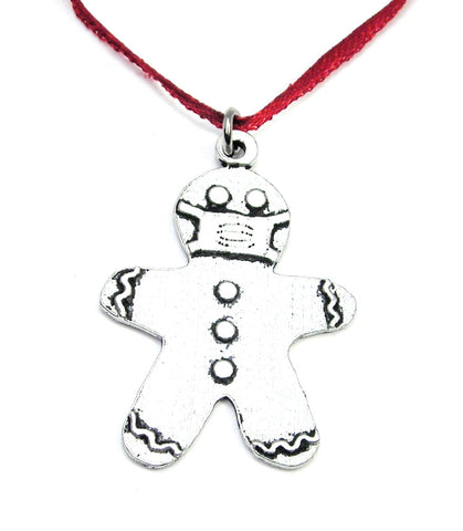 Masked Gingerbread Cookie Holiday Tree Ornament