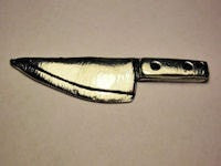 Large Knife Pendant Genuine American Pewter Charm