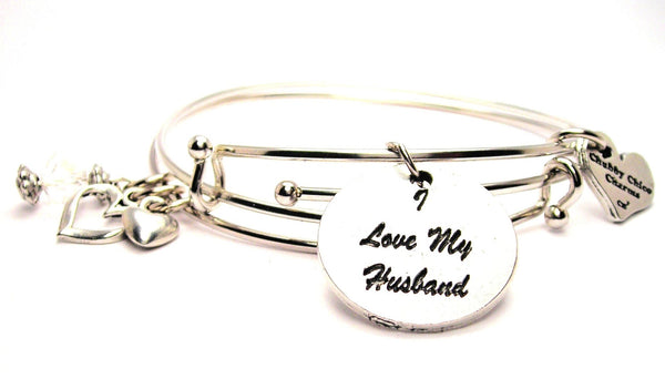 wife bracelet, wife jewelry, husband bracelet, I love my husband bracelet, love jewelry, family member jewelry