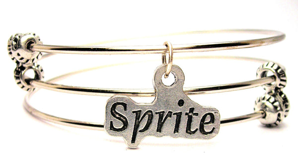 Sprite Triple Style Expandable Bangle Bracelet