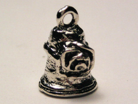 Thimble With Rose Bud Genuine American Pewter Charm