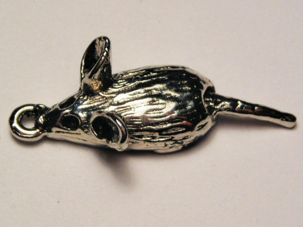 Rat Genuine American Pewter Charm