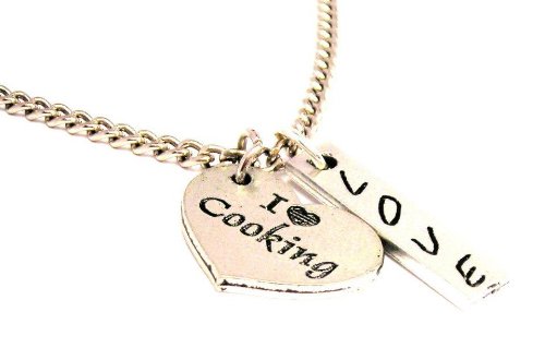 I Love Cooking Love Stick Necklace