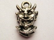 Devil Head Genuine American Pewter Charm