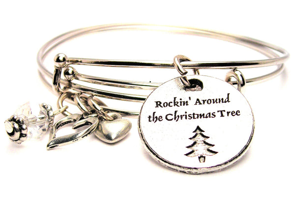 Christmas bracelet, Christmas bangles, Christmas jewelry, holiday bracelet, holiday jewelry