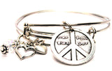 peace bracelet, peace on earth bracelet, world peace bracelet, holiday bracelet, Christmas bracelet