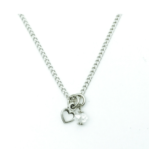 Blank Necklace with Small Heart