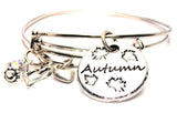 autumn bracelet, autumn jewelry, autumn bangles, seasonal jewelry, fall jewelry