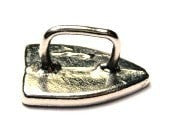 Flat Iron Genuine American Pewter Charm