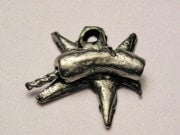 Exploded Firecracker Genuine American Pewter Charm