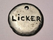 Licker Genuine American Pewter Charm