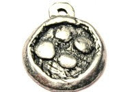 Whole Pizza Genuine American Pewter Charm