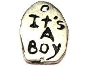 It's A Boy Genuine American Pewter Charm