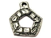 Pentagon Genuine American Pewter Charm