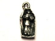 Guy In Coffin Genuine American Pewter Charm