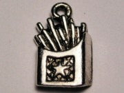 French Fries Genuine American Pewter Charm