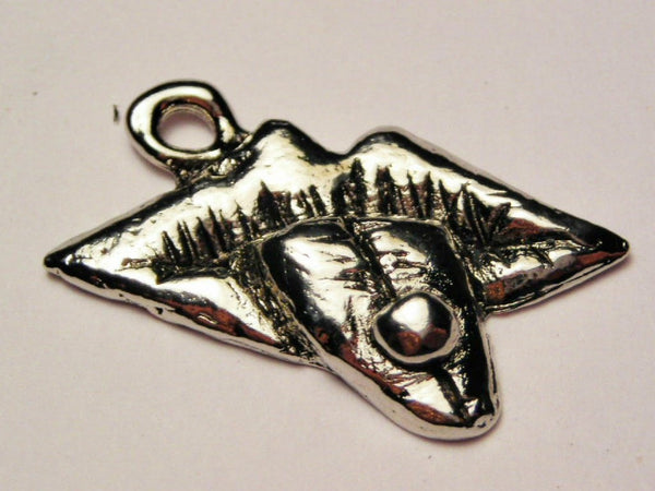 Pierced Tongue Genuine American Pewter Charm