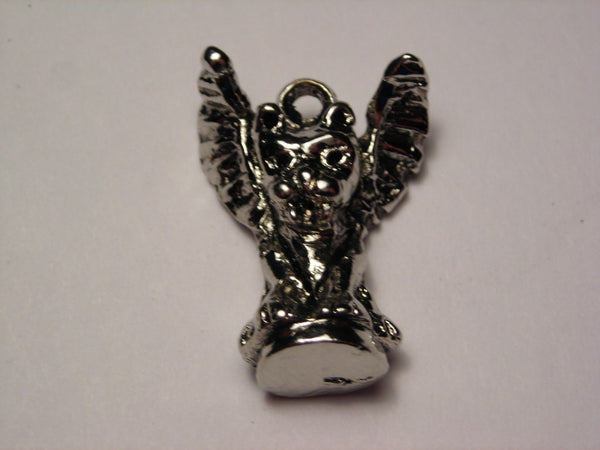 Winged Gargoyle Genuine American Pewter Charm