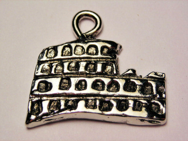 Roman Coliseum Genuine American Pewter Charm