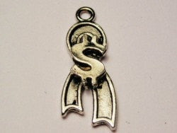 No Debt Awareness Ribbon Genuine American Pewter Charm