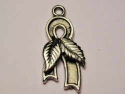 Go Green Awareness Ribbon Genuine American Pewter Charm