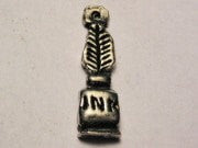 Inkwell And Feather Genuine American Pewter Charm