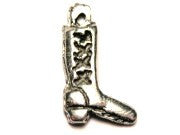 Tie Up Boot Genuine American Pewter Charm