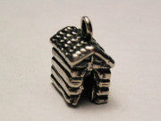 Wooden Doghouse Genuine American Pewter Charm