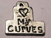 Love My Curves Genuine American Pewter Charm