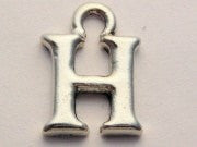 Initial H Genuine American Pewter Charm