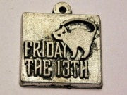 Friday The 13Th Genuine American Pewter Charm