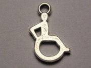 Handicapped Genuine American Pewter Charm