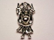 Happiness Buddha Genuine American Pewter Charm
