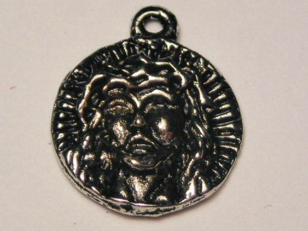 Head Of Christ Genuine American Pewter Charm