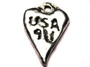 USA 911 Genuine American Pewter Charm