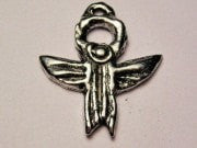 Abstract Angel Genuine American Pewter Charm