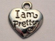 I Am Pretty Genuine American Pewter Charm