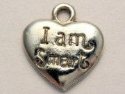 I Am Smart Genuine American Pewter Charm